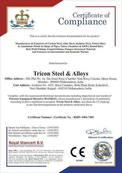 Tricon Steel PED